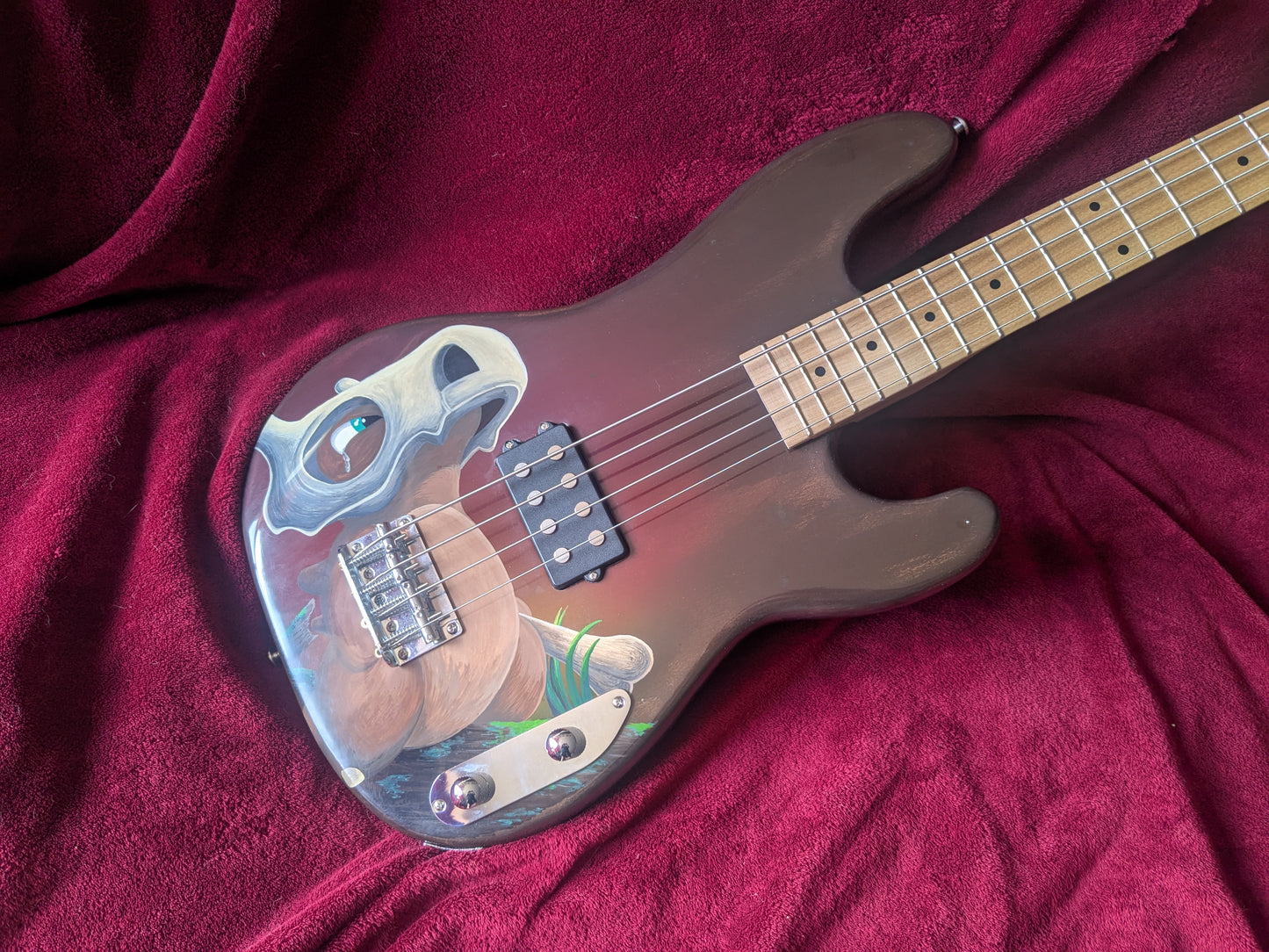 "The Cubone" Custom Painted P51 Bass
