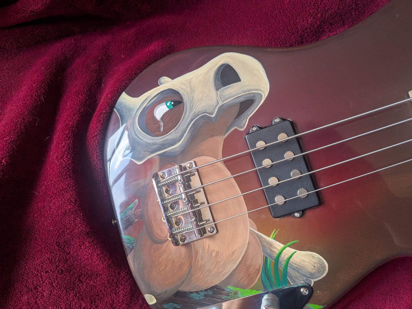 "The Cubone" Custom Painted P51 Bass
