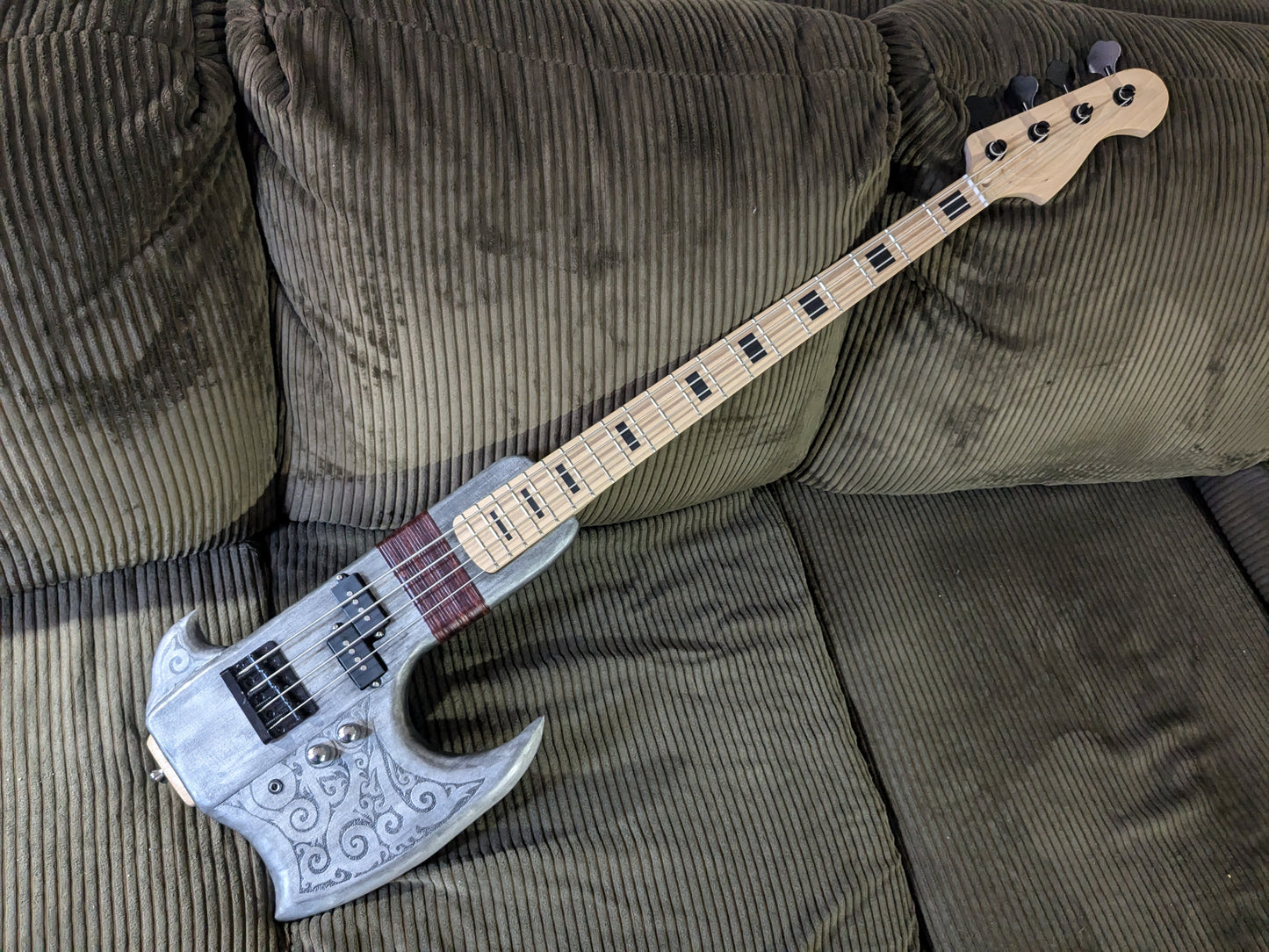 "The Viking Axe" Custom Bass Guitar