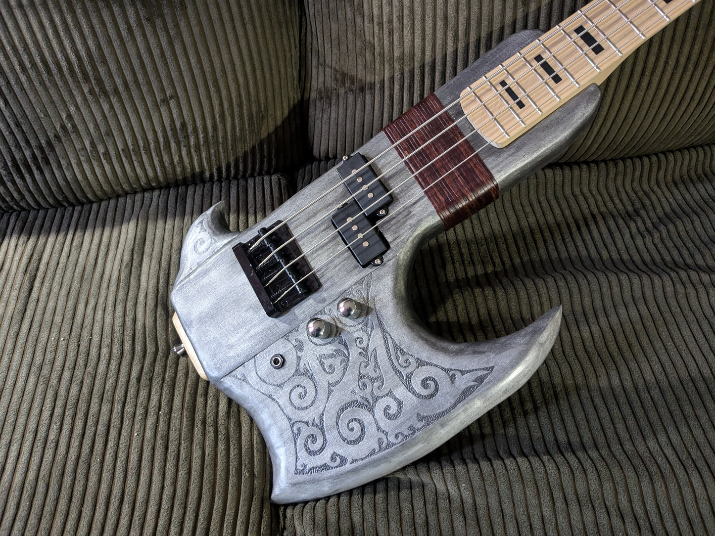 "The Viking Axe" Custom Bass Guitar