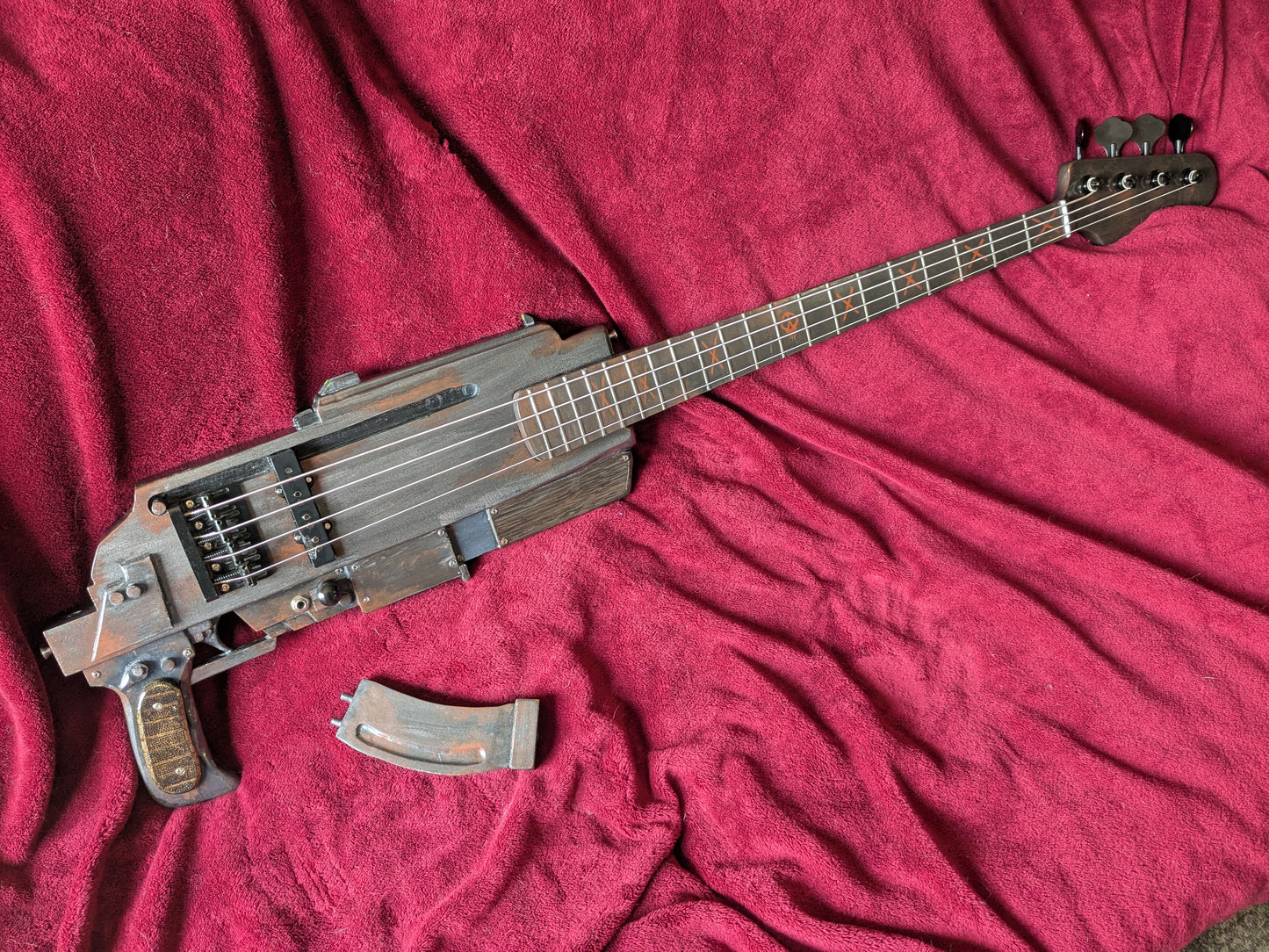 "The Guntar" Custom Made Bass Guitar