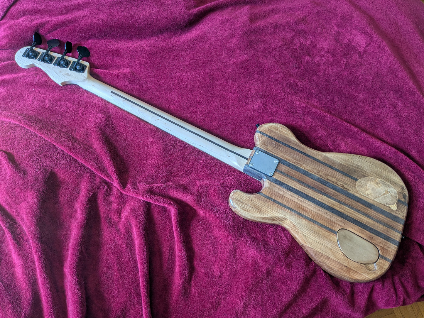 Custom Made "Rebel Rose" Bass Guitar